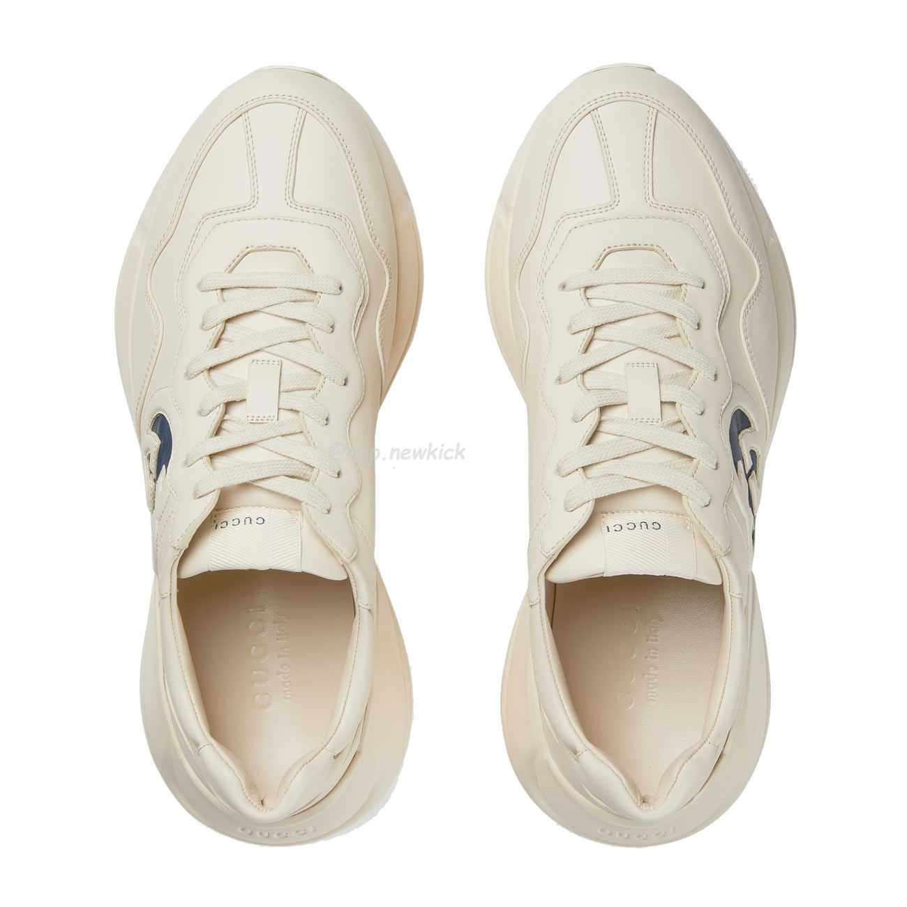 Gucci Rhyton Interlocking G Sneaker Black White 757857 Upg70 9567 (6) - www.newkick.vip